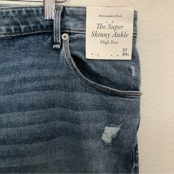NWT Abercrombie & Fitch Super Skinny Ankle High Rise - Picture 4 of 14